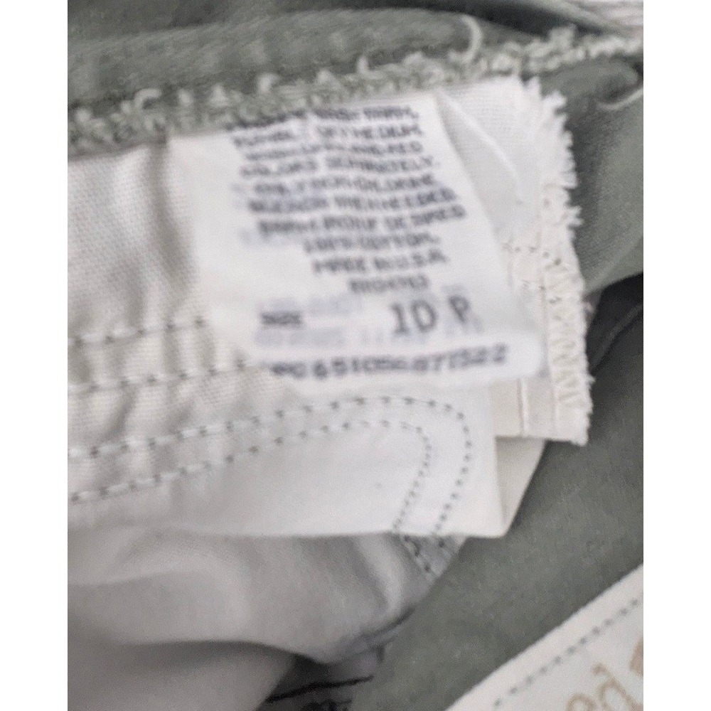 Denim Riders by Lee Womens Sage Green High Rise Straight Leg Pants Size 10P - Picture 10 of 16
